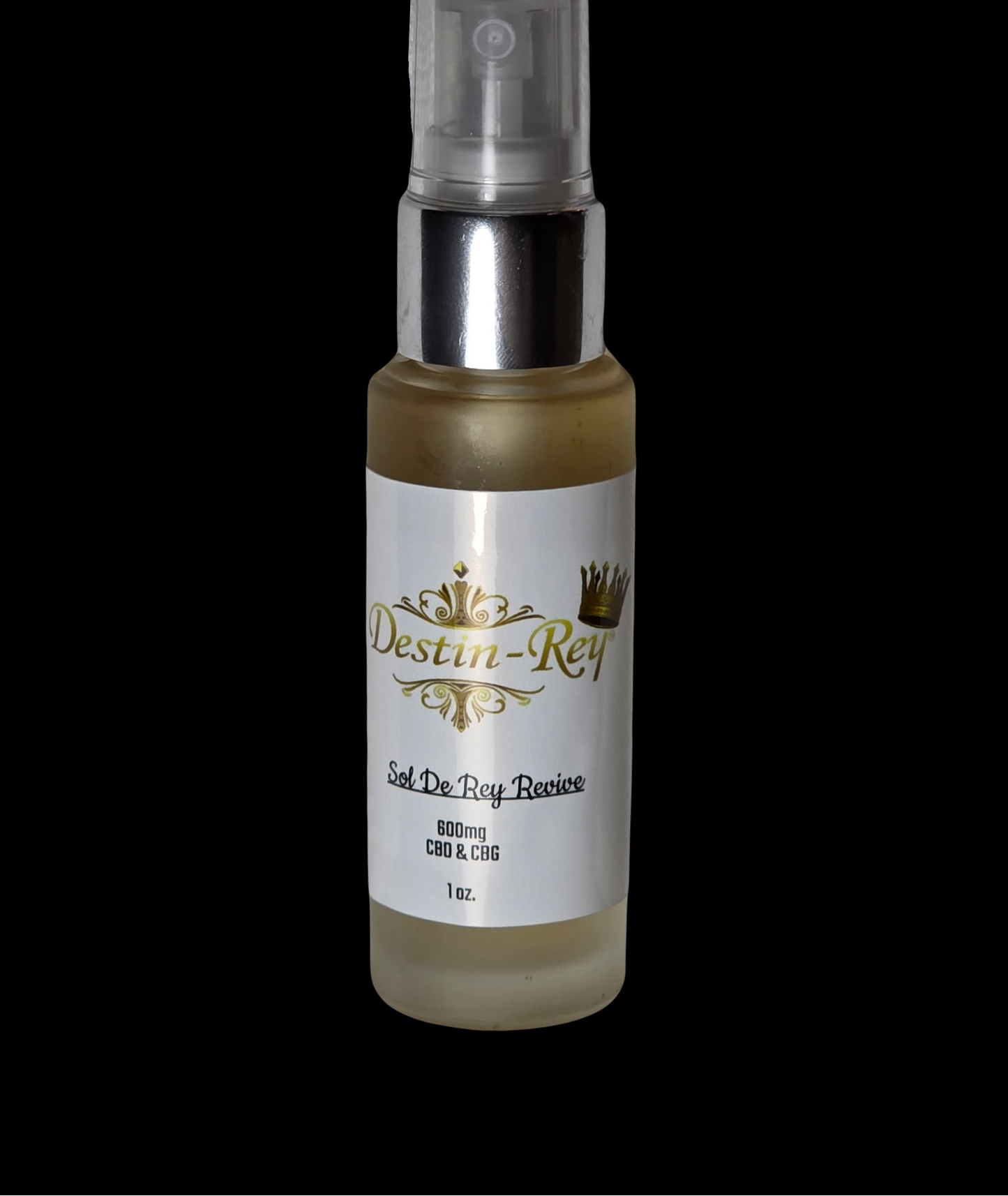 Destin Rey’s Skin Mist Natural Revive Smoke Black Bottle 1 OZ.